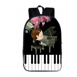 Sac à dos Piano Art designs pour enfant et jeunes ados