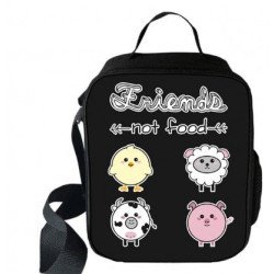 Sac à repas "Friend not food" Secial Vegan imprimé 3D