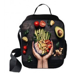 Sac à repas "Friend not food" Secial Vegan imprimé 3D