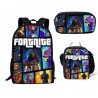 Pack accessoires écoles Fortnite Cartable Sacoche sac à gouter et trousse