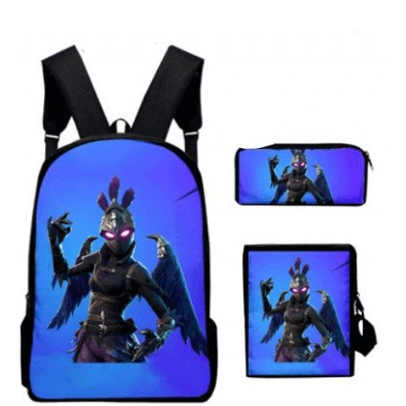 Pack accessoires écoles Fortnite Cartable Sacoche sac à gouter et trousse