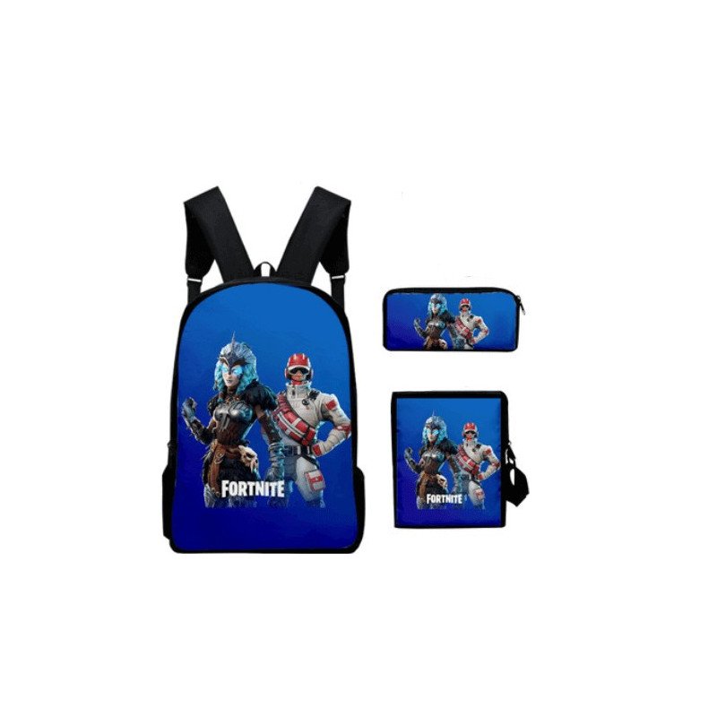 Pack accessoires écoles Fortnite Cartable Sacoche sac à gouter et trousse