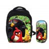 Pack imprimé angry birds cartable  + Trousse assortie