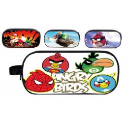 Pack imprimé angry birds cartable  + Trousse assortie