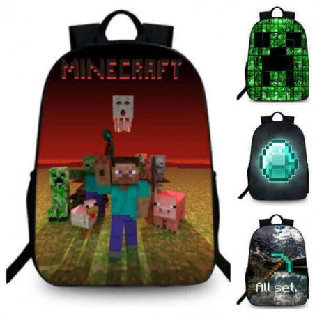 Cartable sac à dos MINECRAFT