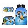 Pack imprimé Cartable sac à dos MINECRAFT+ Sacoche +  sac à repas + Trousse