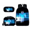 Pack imprimé Cartable MINECRAFT - Sacoche Minecraft - Boîte à goûter Minecraft et trousse assortie