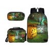 Pack imprimé Cartable MINECRAFT - Sacoche Minecraft - Boîte à goûter Minecraft et trousse assortie