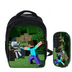 MINECRAFT pack maternelle  cartable +  trousse assortie