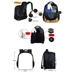 Minecraft 2 pieces gaming nursry school pack backpack + pencil cas