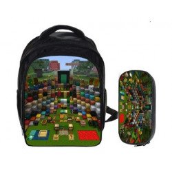 MINECRAFT pack maternelle  cartable +  trousse assortie