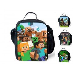 Minecraft lunch bag for elementary school and over