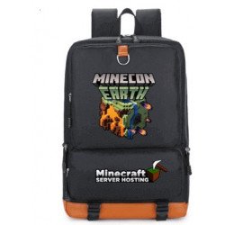 Cartable Minecraft Deluxe en Toile et simili cuir – Format multipochettes