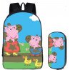 Pack cartable Peppa pig CP au CM2 + Trousse assortie 