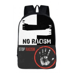 Not to racism  backpack for teenagers and young adults