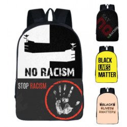 Not to racism backpack for teenagers and young adults