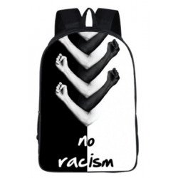 Not to racism  backpack for teenagers and young adults