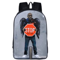 Not to racism  backpack for teenagers and young adults
