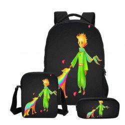 The little prince 4 pieces school pack backpack + Lunch bag + Crossbody messenger bag + pencil case