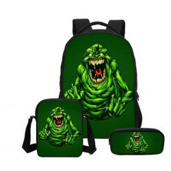 Ghostbusters 4 pieces school pack backpack + Lunch bag + Crossbody messenger bag + pencil case