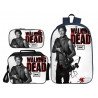 Pack imprimé Cartable sac à dos The walking dead + Sacoche +  sac à repas + Trousse