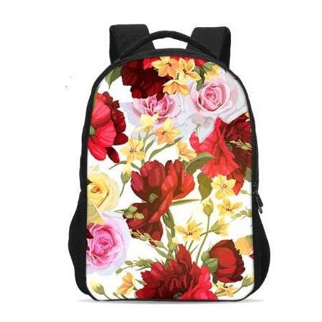 Cartable sac à dos filles Fleurs de printemps