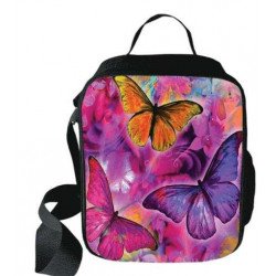 Sacoche imprimée Fleurs de printemps pour filles du CP à la terminale