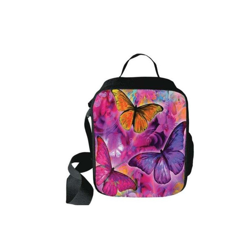 Sacoche imprimée Fleurs de printemps pour filles du CP à la terminale