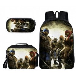 The walking dead 4 pieces school pack backpack + Lunch bag + Crossbody messenger bag + pencil case