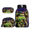 Pack scolaire Tortue Ninja - Cartable sacoche bandoulière et trousse