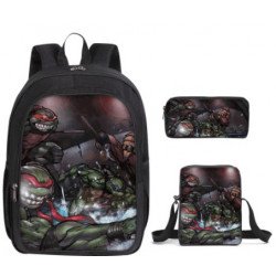 The walking dead 4 pieces school pack backpack + Lunch bag + Crossbody messenger bag + pencil case