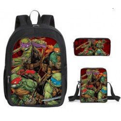 The walking dead 4 pieces school pack backpack + Lunch bag + Crossbody messenger bag + pencil case