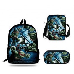 Tortue Ninja - pack Cartable sacoche bandoulière et trousse assortie