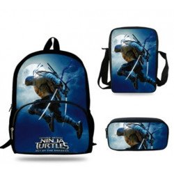 The walking dead 4 pieces school pack backpack + Lunch bag + Crossbody messenger bag + pencil case