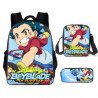 Pack cartable Beyblade burst du CP au CM2 + Sacoche Beyblade à bandoulière + Trousse assortie