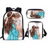 Pack family fit - Cartable princesses - Mum & girl - sac à dos filles avec sacoche et trousse au choix