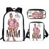Pack family fit - Cartable princesses - Mum & girl - sac à dos filles avec sacoche et trousse au choix