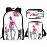 Pack family fit - Cartable princesses - Mum & girl - sac à dos filles avec sacoche et trousse au choix