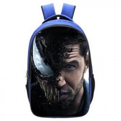 Cartable sac à dos VENOM pour garçon de collèges et lycées - Modèle Bleu