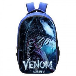 Cartable sac à dos VENOM pour garçon de collèges et lycées - Modèle Bleu