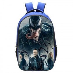 Cartable sac à dos VENOM pour garçon de collèges et lycées - Modèle Bleu