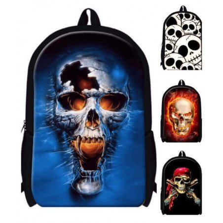 Sac à dos Cartable unisexe Death Gothic Style