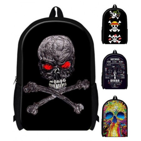 Sac à dos Cartable unisexe Death Gothic Style