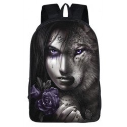 Sac à dos Cartable unisexe Death Gothic Style
