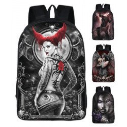 Sac à dos Cartable unisexe Death Gothic Style