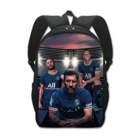 Cartable PSG - Lionel Messi - Kylian Mbappé - Neymar Jr - Cartable football  du CP au CM2