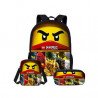 Pack scolaire à composer Cartable Ninjago + Sacoche Ninjago à Bandoulière + Trousse Ninjago assortie – Du CP au CM2