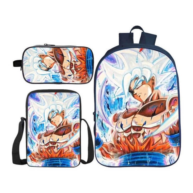 Pack scolaire Dragon Ball à composer - Cartable Dragon ball + Trousse Dragon Ball + Sacoche Dragon Ball