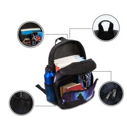 Cartable Scolaire Pinocchio - sac à dos Pinocchio avec pochette avant pour enfants de maternelle