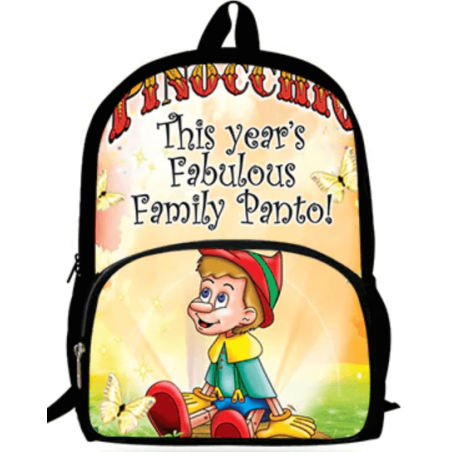 Cartable Scolaire Pinocchio - sac à dos Pinocchio avec pochette avant pour enfants de maternelle